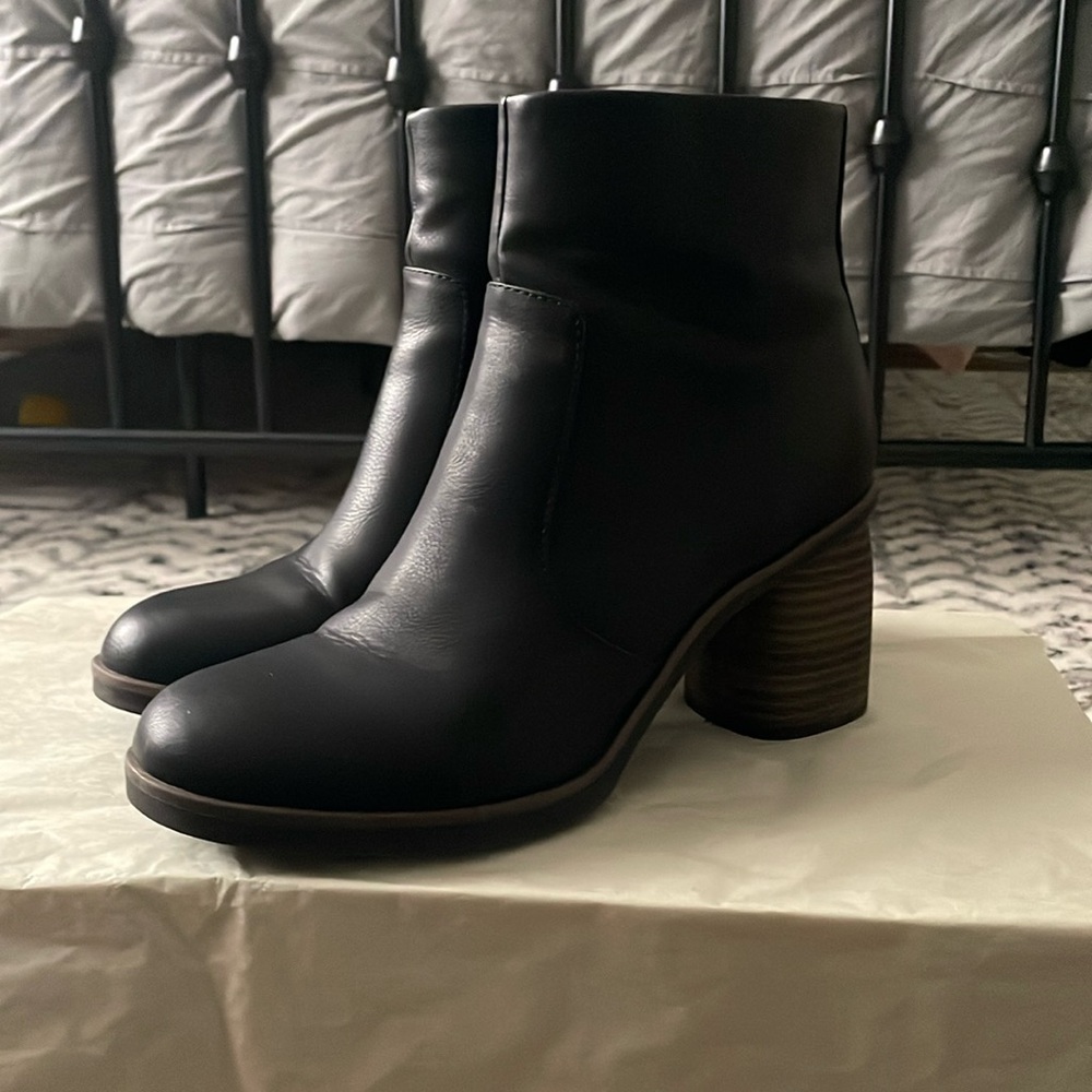 Black ankle boots